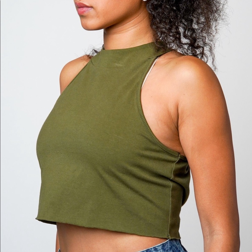 PEACE FITS ✌️ Organic Cotton Round About Crop Top